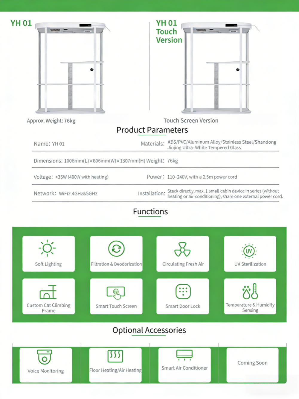Smart Cat Cabin with Tree