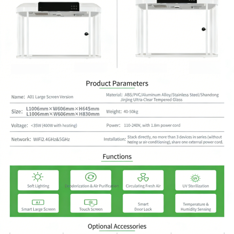 Cabine intelligente pour chat USMILEPET A01