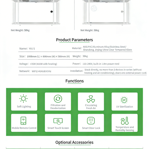 Cabine intelligente pour chat USMILEPET Y01S