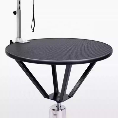 Table de toilettage hydraulique ronde pour animaux de compagnie
