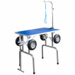 Foldable Pet Grooming Table with Wheels