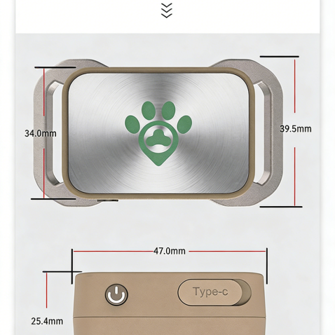Smart Pet Tracker with Health Monitoring