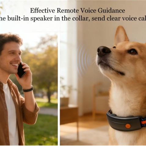 Smart GPS Pet Collar with Health Monitoring