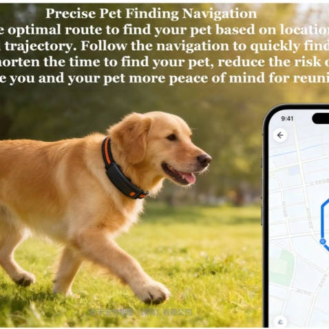 Smart GPS Pet Collar with Health Monitoring