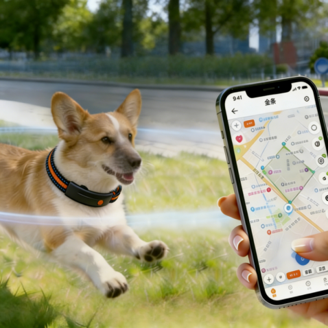 Smart GPS Pet Collar with Health Monitoring