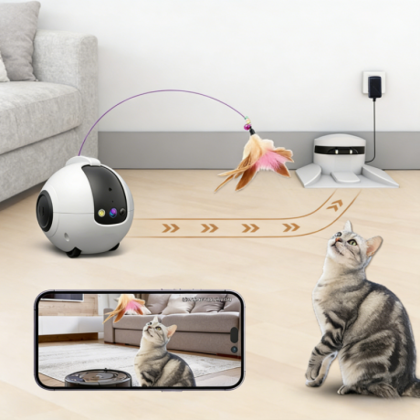 Smart Pet Toy AI Robot with 1440P Camera