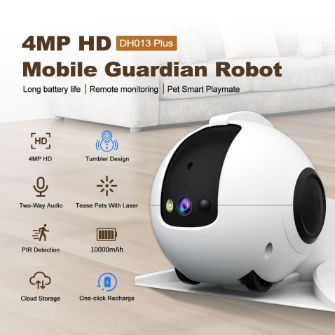 Smart Pet Toy AI Robot with 1440P Camera