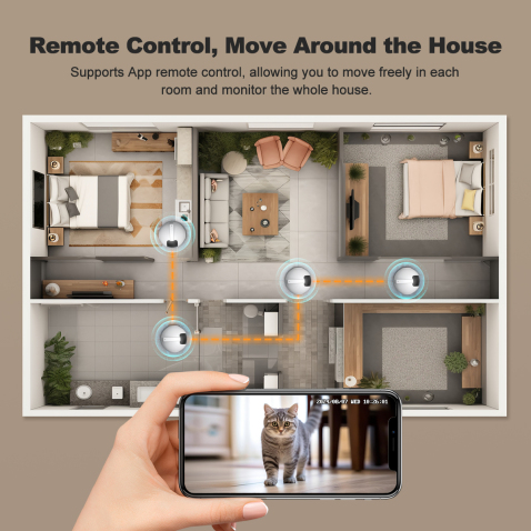 Smart Pet Toy AI Robot with 1440P Camera