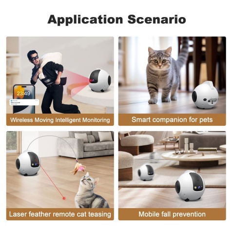 Smart Pet Toy AI Robot with 1440P Camera