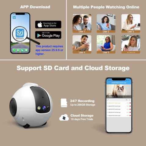 Smart Pet Toy AI Robot with 1440P Camera