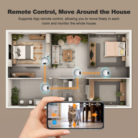 AI Smart Pet Robot with Camera