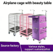 Pet Exhibition Cage Trolley with Grooming Table