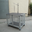 Foldable Pet Transport Cage Trolley with Grooming Table