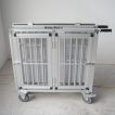 Foldable Pet Transport Cage Trolley with Grooming Table