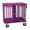 Double Pet Cage Trolley with Wheels