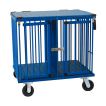 Double Pet Cage Trolley with Wheels