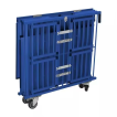 Aluminum 4 Compartment Pet Show Cage Trolley