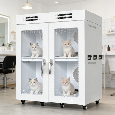 4 Zone Commercial Pet Drying Cabinet