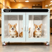 3-Compartment Pet Dryer Cabinet