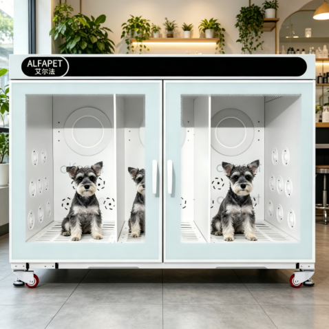 3-Compartment Pet Dryer Cabinet