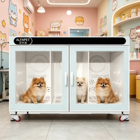 3-Compartment Pet Dryer Cabinet