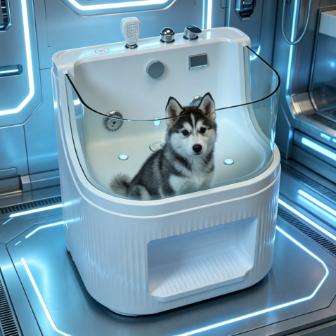 Mini Acrylic Pet Spa Bathtub