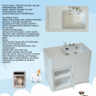 Pet Spa Tub with Built-In Dryer Slot