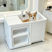 Pet Spa Tub with Built-In Dryer Slot