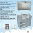 Pet Washing Station with Built-In Dryer Slot