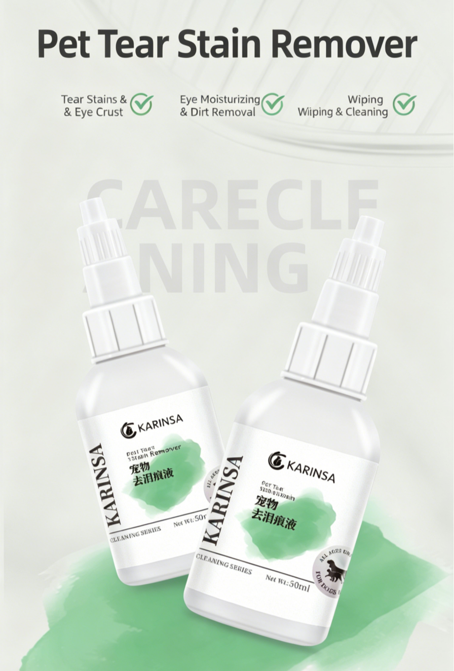 Pet Cleaning Tear Stains Lotion