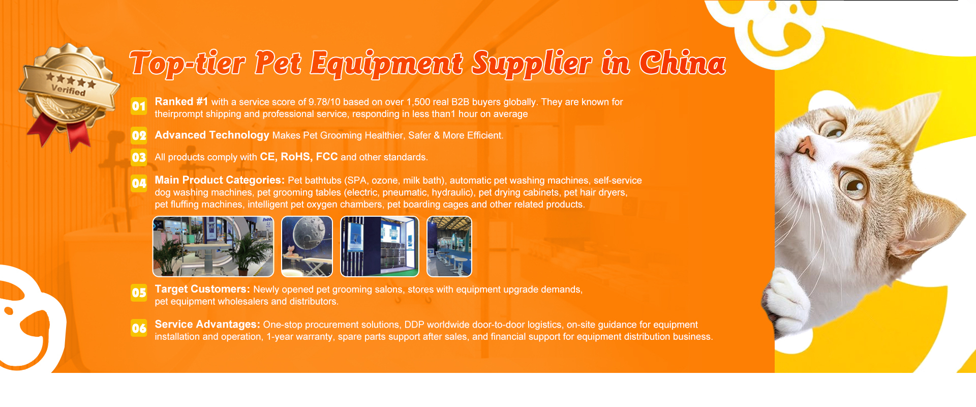 Top-tier Pet Equipment Supplier in China ★★★★★ Verified