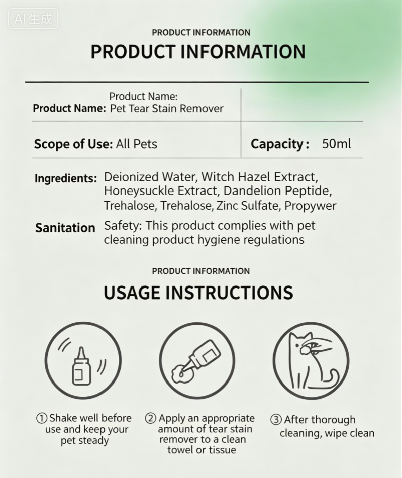 Tear Stain Solution for Cats