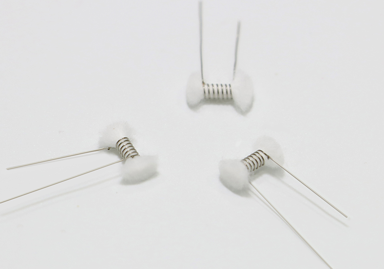 Butt-welded Coiled Horizontal Heating Atomizing Core(organic cotton)