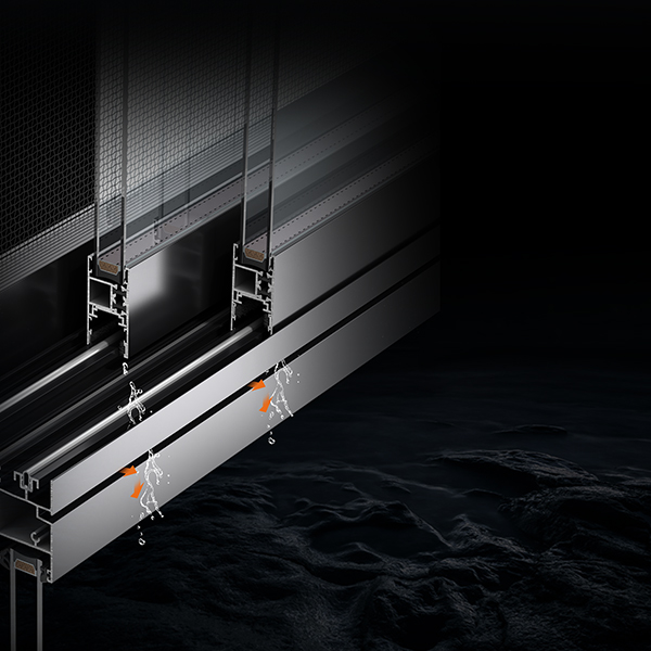 tempered glass sliding window