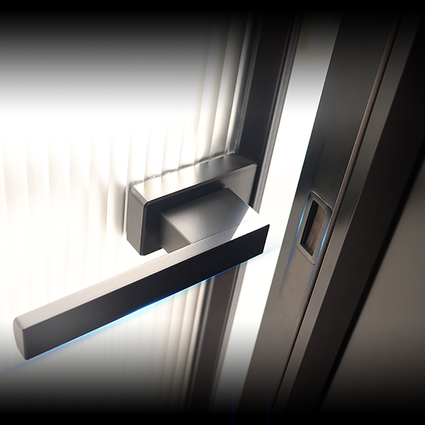 bathroom glass door