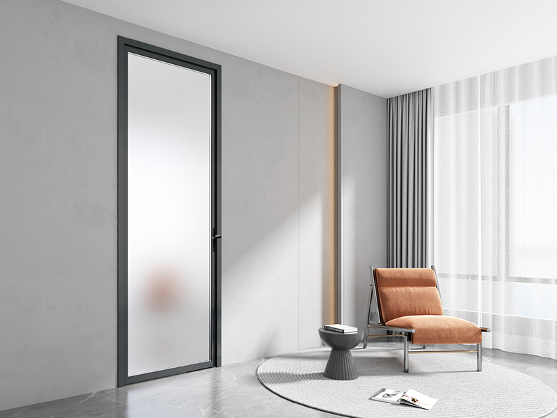 Classic Aluminium Glass Door For Bathroom