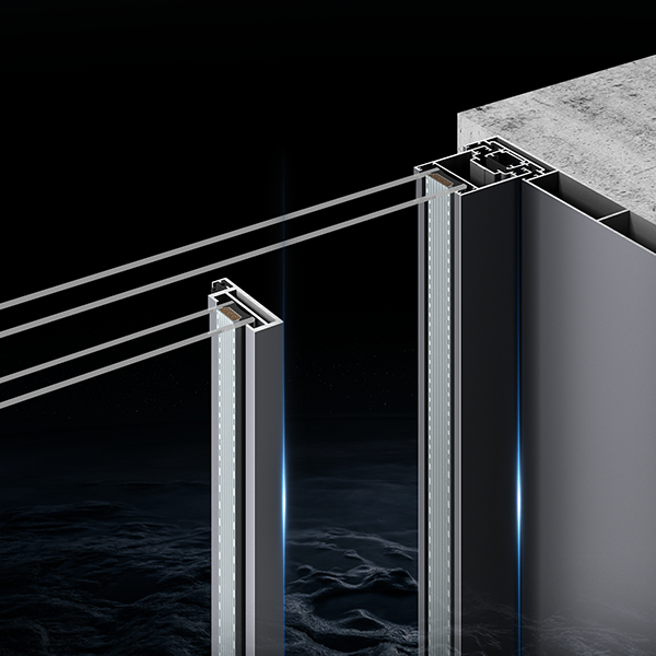 toughened glass sliding door