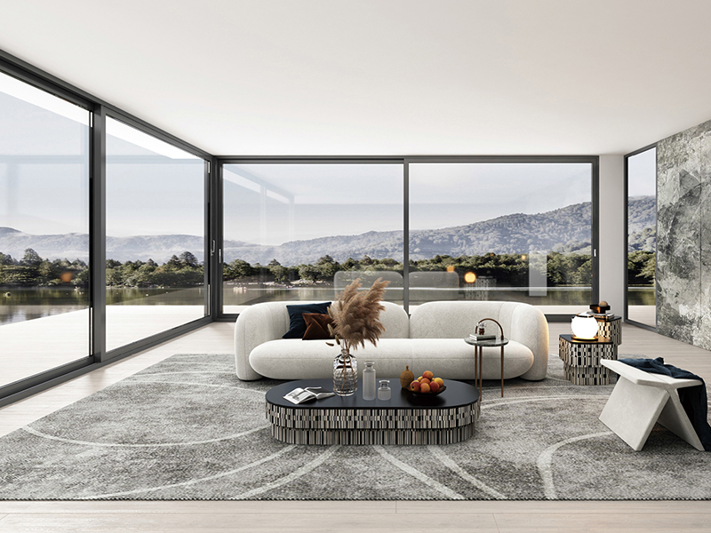 Broken Bridge High-end Aluminum Sliding Glass Doors
