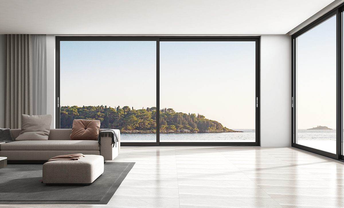 tempered sliding glass doors