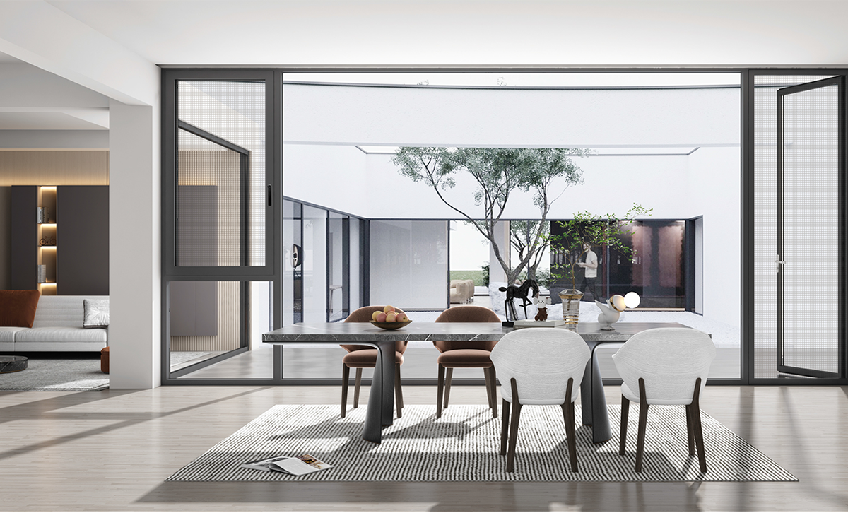 flush aluminium windows