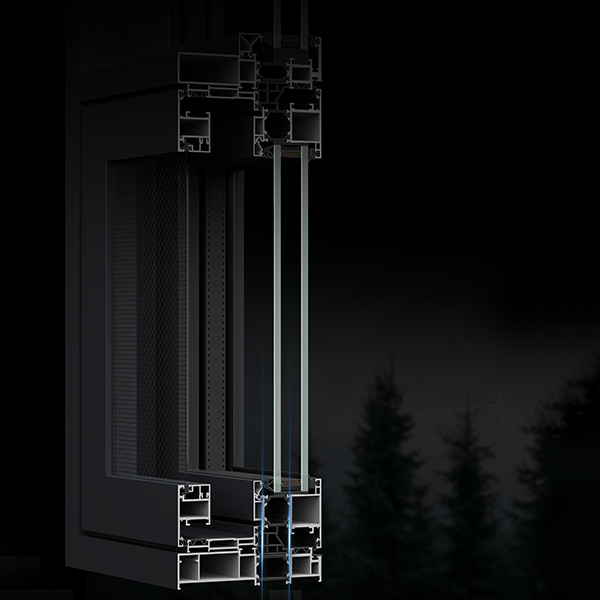 aluminium flush windows