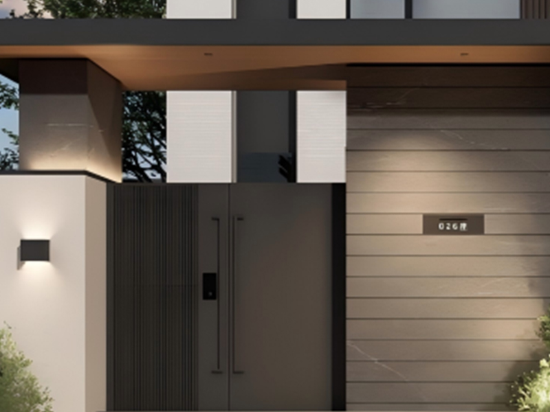 Light Luxury Modern Villa Aluminum Courtyard Entry Gates