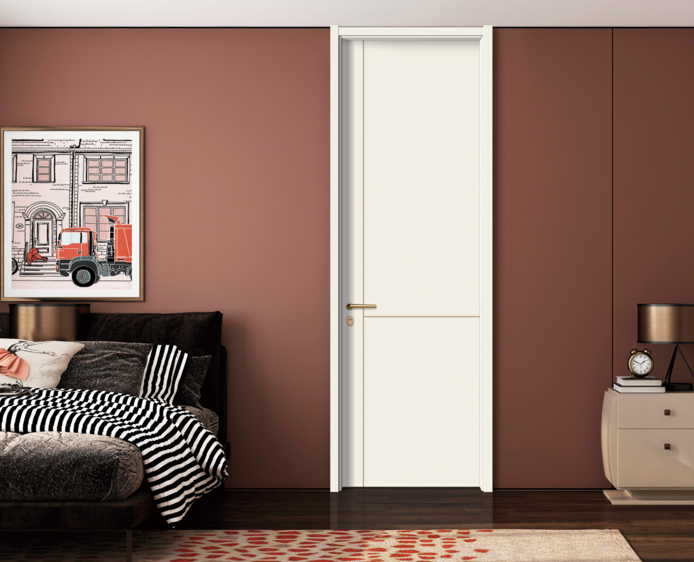 aluminum decorative strips soundproof wood doors