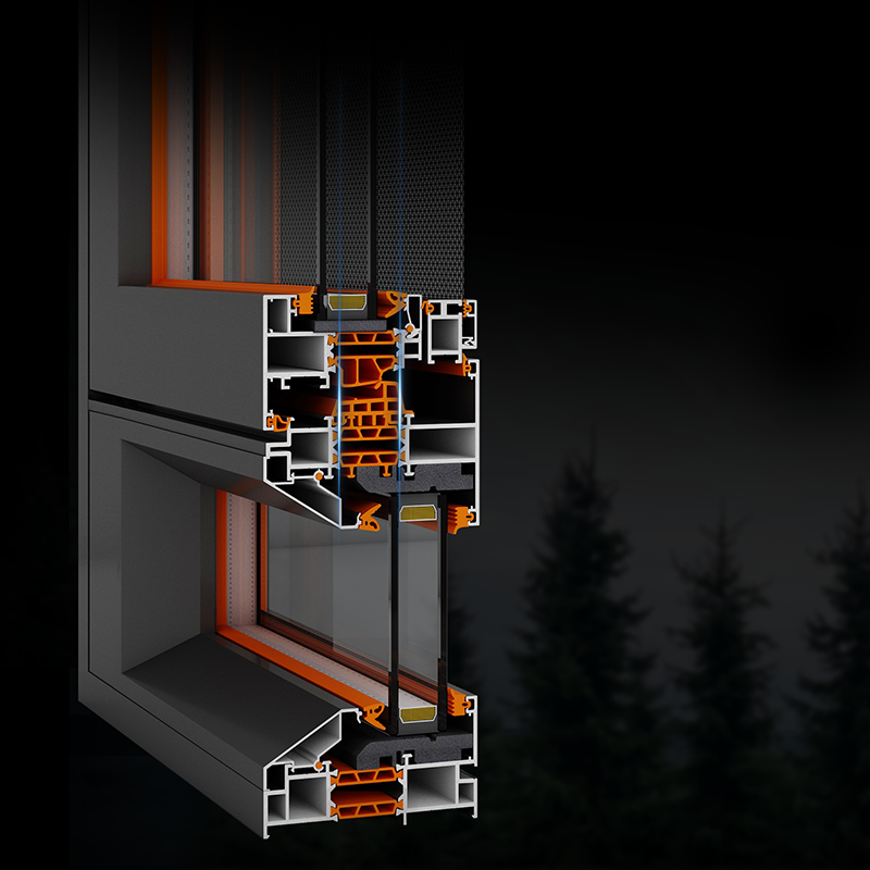 aluminium inward opening windows