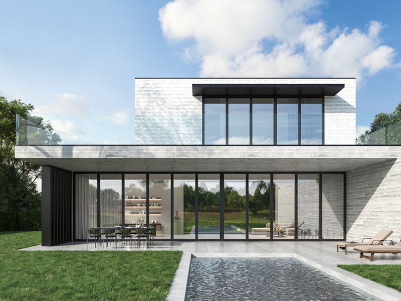 Aluminium Folding Door With Glass