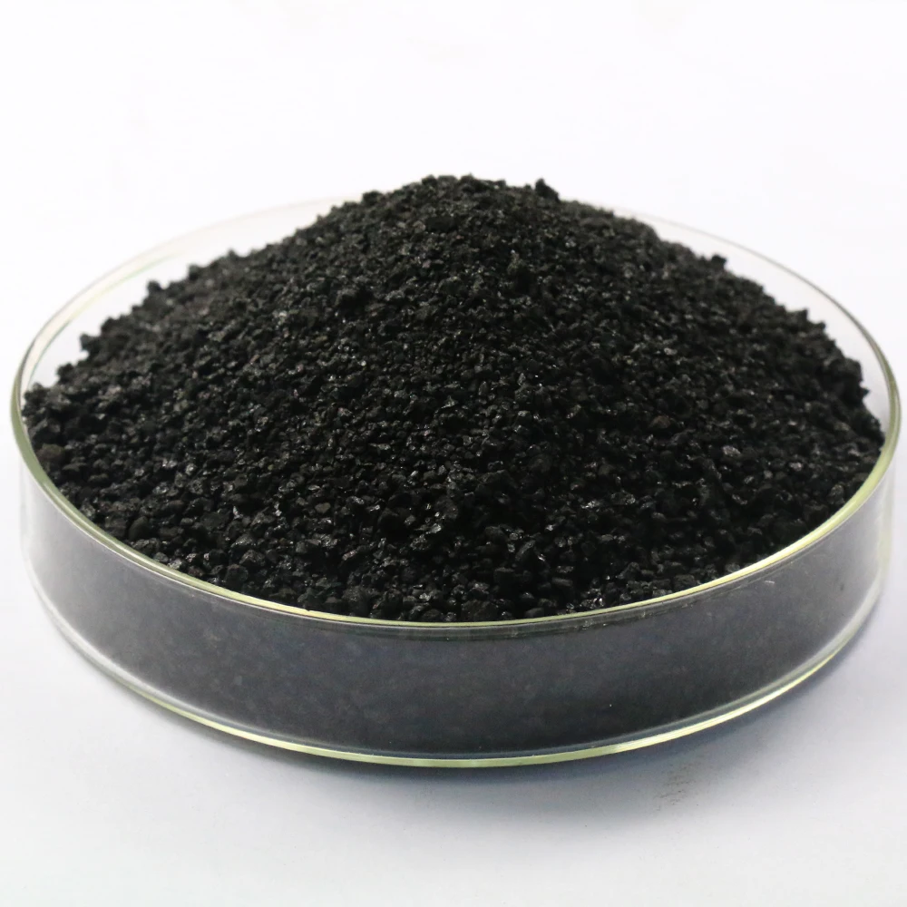 Fertilizante orgánico de grado agrícola, humato de potasio, fertilizante en escamas brillantes.