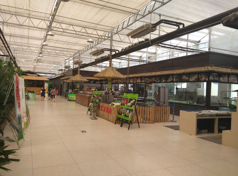 Invernadero de policarbonato con estructura galvanizada