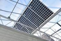 Solar Pannel Vegetables Greenhouse