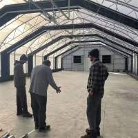 Dark Seedling Greenhouse With Moving Seedling Bed