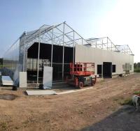 Dark Seedling Greenhouse With Moving Seedling Bed